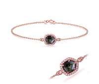 Labradorite with CZ Stones Bracelet BRS-391-RO-GP